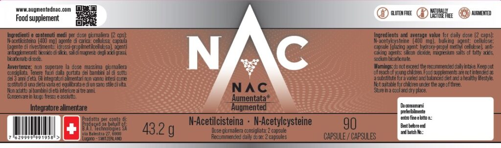 Augmented NAC 90 Caps. – THE POWERFUL DETOX SUPPLEMENT
